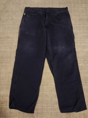 Carhartt FR Mens Dark Navy Work Jeans